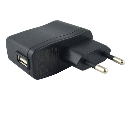 Đầu cắm của EU Bộ sạc pin Lithium USB 5W 5V 1A với tuân thủ REACH