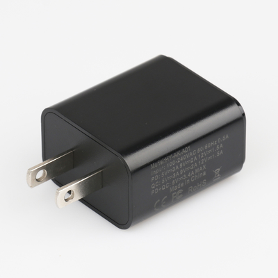 FCC Phê duyệt Bộ sạc pin Lithium USB 5V 3A / 9V 2A / 12V 1.5A, Bộ sạc USB kép cho điện thoại di động